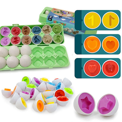 The original Montessori Egg Matching puzzle